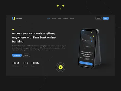 Fina Bank Online Banking Landing Page bank banklandingpage bankwebsite design landingpage logo mobilebank onlinebank onlinebanking ui uidesigner uiux uiuxdesign uiuxdesigner ux web webdesign webdesigner website websitedesign