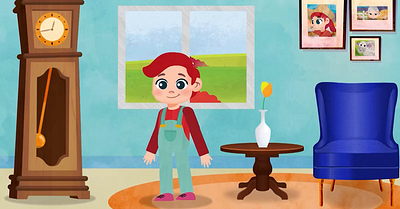 2D Animation - Hickory Hickory Dock 2d 2d animation animation kids video nursery rhyme youtubekids