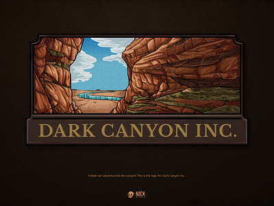 Dark Canyon Inc. brand identity branding design design studio graphic design hand drawing hand drawn illustration illustrator logo logo design vintage vintage logo