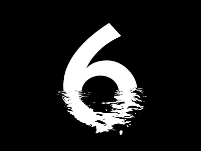 36 Days of Type / 6 36days 6 36daysoftype 36dot 6 after effects animation design displacement map distortion graphic design letter motion graphics number ripple turbulent displace type typography water