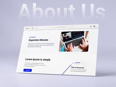 About us page about us about us page admin panel admin portal call to action contact us dashboard ui design features footer hero section how it works job portal landing page landing page web testimonials ui design web design web ui website design