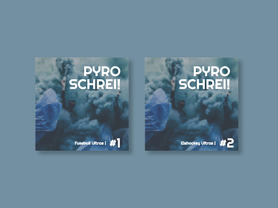 PYRO SCHREI! | Podcast Cover app branding cover design illustration podcast ui ux vector