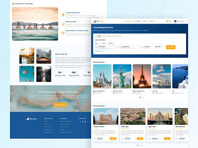 Flight Booking Flow branding interface landing page product design ui design web design