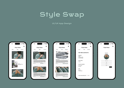 Style Swap UX/UI App Design app branding clothes design graphic design illustration ui ux vector