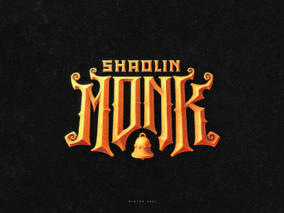 Shaolin Monk china design game high style japan lettering logo logo for sale logotype monk music sale shaolin typography