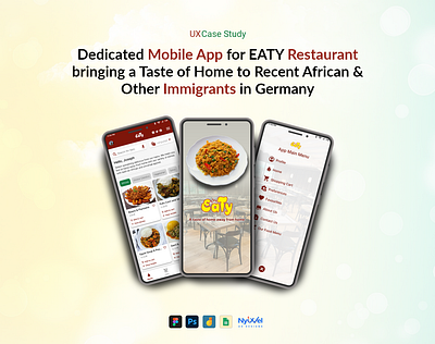 EATY: Immigrants' Restaurant App - Case Study app app design branding case study design food graphic design interaction design logo mockup prototype restaurant ui ux