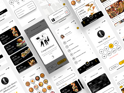 Food Ordering App UI Design app design app ui design food delivery food ordering mobile app mobile ui mobile ui design online delivery online food delivery ui ui design