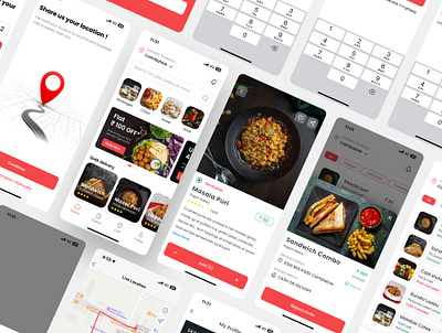 Snack Ordering App food ordering mobile application snacks ordering ui ux design