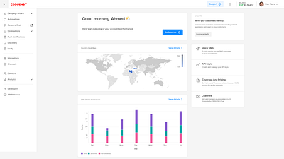 CEQUENS™ - User Dashboard admin app arabic branding dashboard design illustration landingpage logo ui