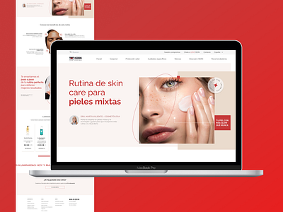 ISDIN | Skin care routine design digital ui ux