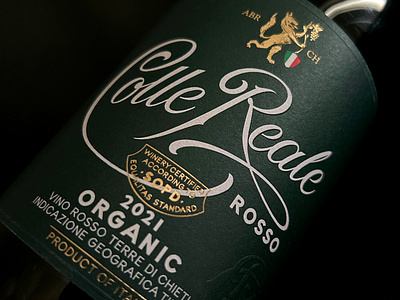 Colle Reale collereale label labeldesign packagingdesign rosso schmetzer wine