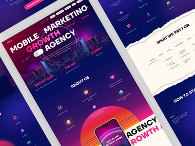 Aimobile.ai agency website tilda ui web design