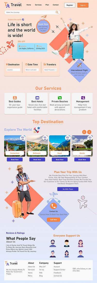 Web- Travel Booking UI animation design figma interface journey travel booking uiux userexperiance userfriendly userresearch
