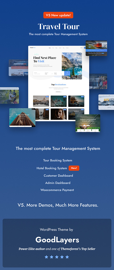 TravelTour - Travel & Tour Booking ad wordpress theme