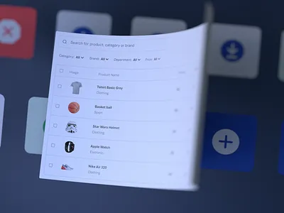 Design System 3d data view design system icons table