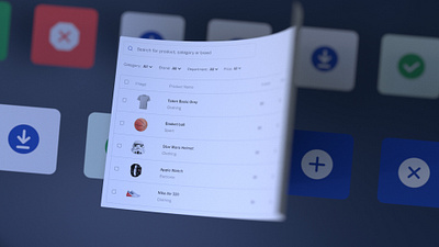 Design System 3d data view design system icons table