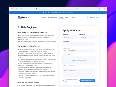 Job Seeking Website - Apply Job app design product design ui uidesign uiux ux