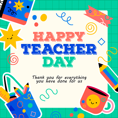 Teacher's Day 2023 3d branding design graphic design illustration logo minimalistdesign posterdesign promotions ui vector