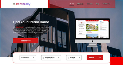 Real estate Web version design figma high fidelity ui design ux design visual design website