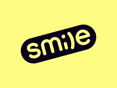 Smile (2015) design emoji logo smiley wink word mark