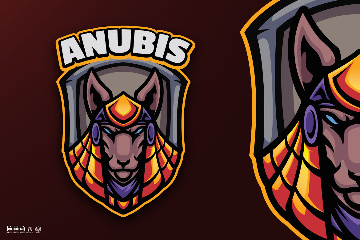 Anubis Mascot Logo by Aary_studio1 on Dribbble