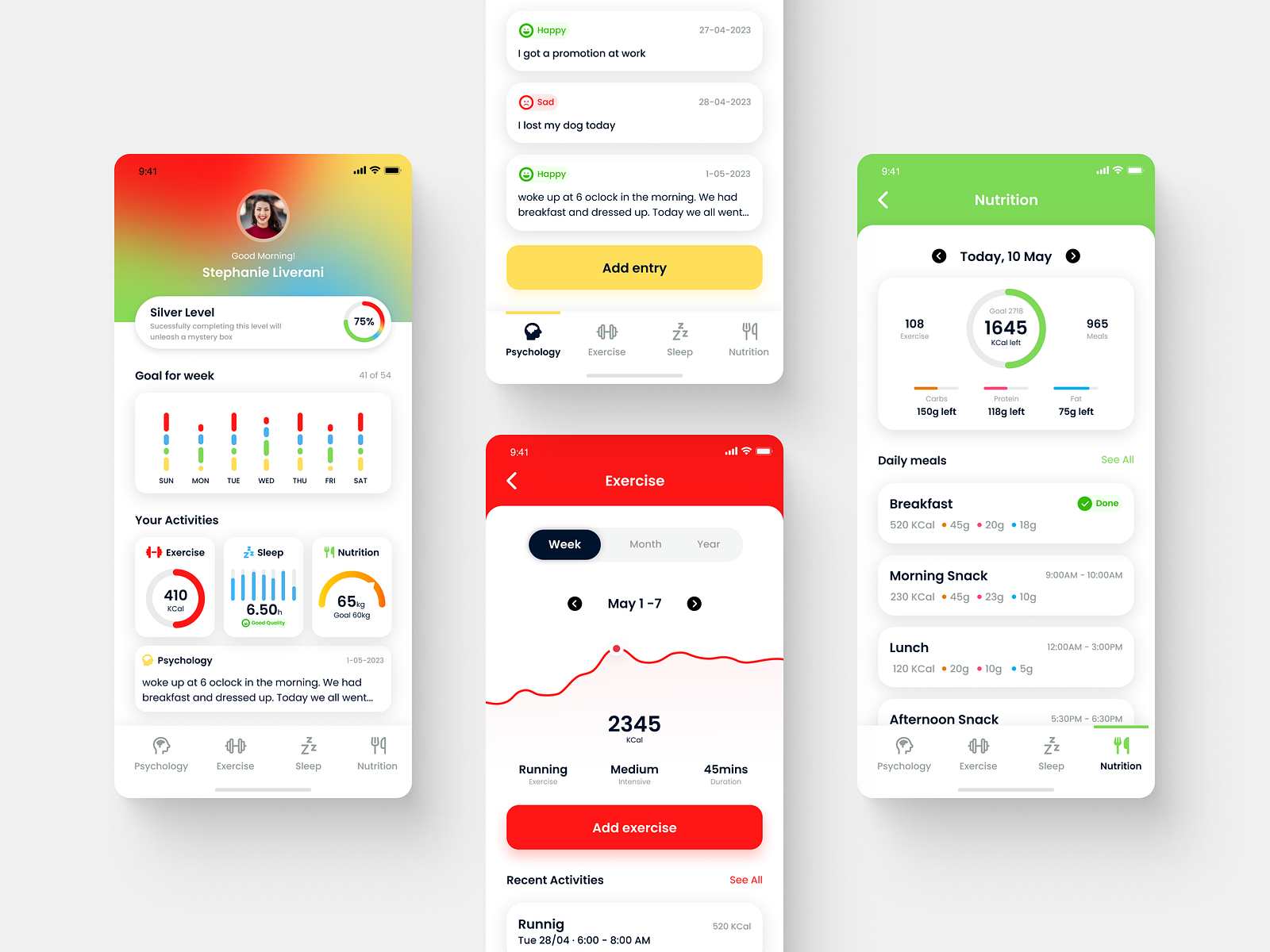 Gamified Health and Fitness app by Ivandro Pina on Dribbble