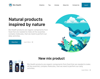 Herbal Life design graphic design ui ux vector web design