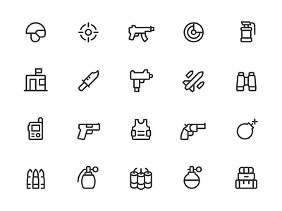 Myicons✨ — Weapons, Military vector line icons pack design system figma figma icons flat icons icon design icon pack icons icons design icons library icons pack interface icons line icons sketch icons ui ui design ui designer ui icons ui kit web design web designer