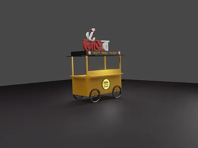 #3d Modelling Street Food Cart 3d 3d max 3d model blender branding creative design design flyer artwork flyer design food cart graphic design illustration khaled masud pailot logo modelling nongor rajshahi typography ui vector