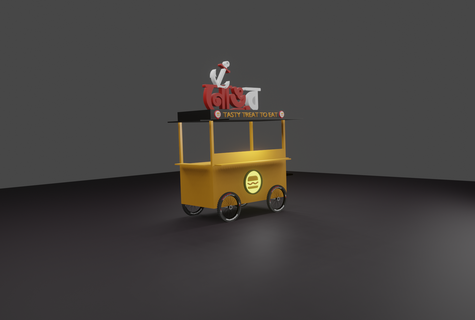 #3d Modelling Street Food Cart by Akash Chowdhury on Dribbble