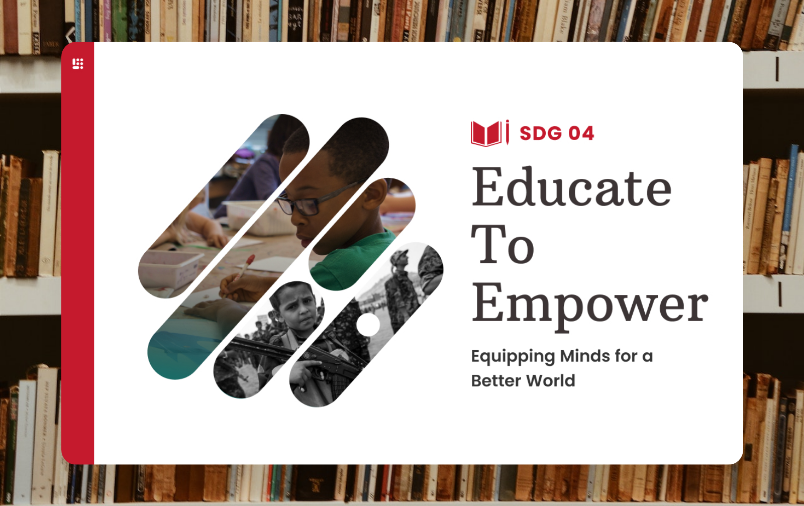 SDG 4 - Quality Education branding design edtech education graphic design illustration landing page logo opportunity poverty sdg theme typography ui united nations ux vector website website design wishtree