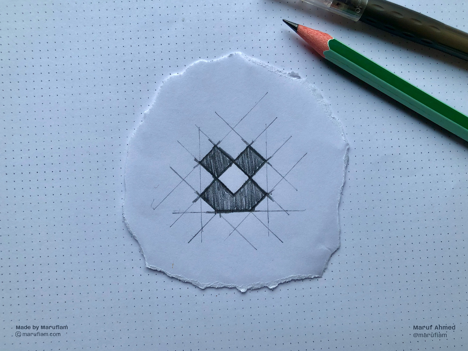 Krokko Logo Sketch by Marufiam by Marufiam™ on Dribbble