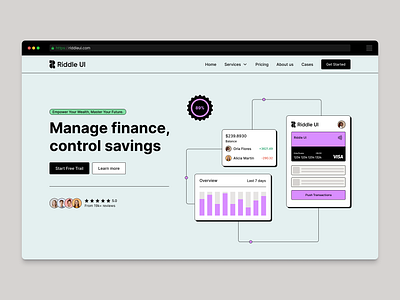 Riddle UI Web Design system (v1.0) dashboard design design system figma figma design hero section landing page minimalist neo brutalism product design ui ui kit uiux ux web design