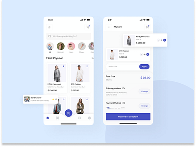 Fashion eCommerce App app clothes clothing app e commerce e commerce app ecommerce ecommerce app fashion fashion app fashion brand ios ios app design mobile mobile app online store shop app shopping app ui mobile ux