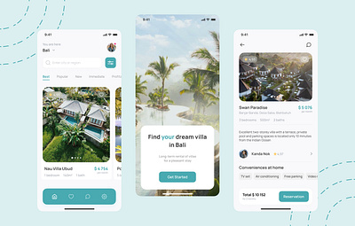 Travel Booking App app design minimal ui ux