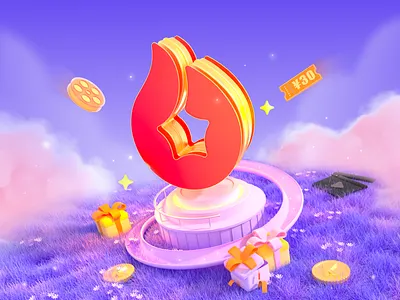 fire c4d illustration