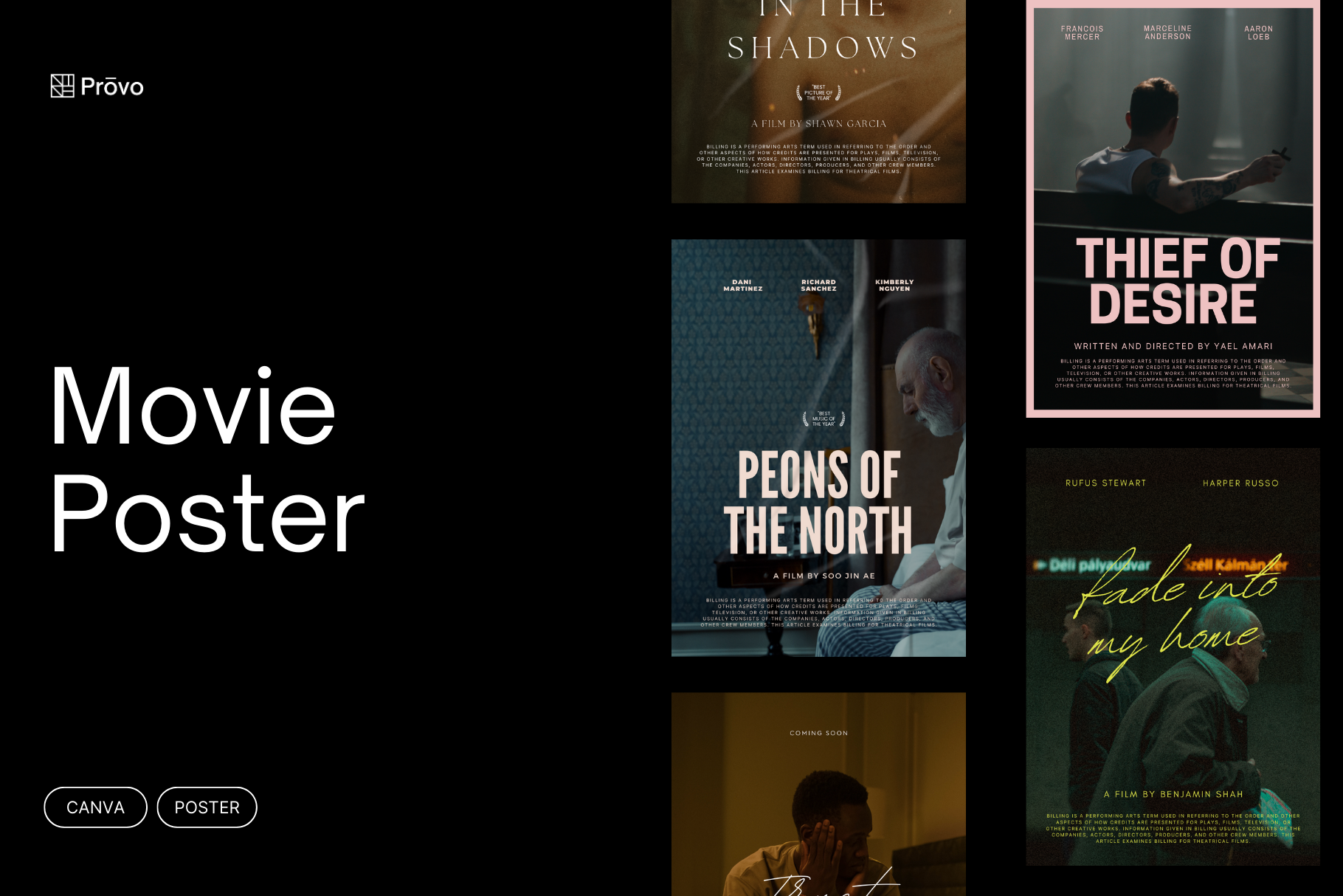 Poster Movie Canva Template canva canva template movie movie poster poster