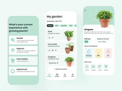 Gardening App app app design application application design design figma gardening plant planting ui uiux ux
