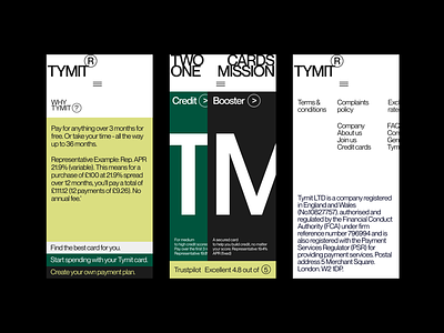 Tymit - Mobile app bank card design mobile ui ux web
