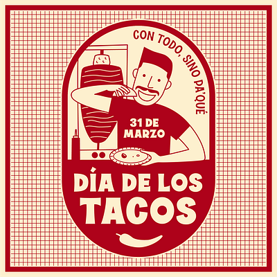 Dia de los Tacos 2023 food illustration japan mexico taco tacos vector