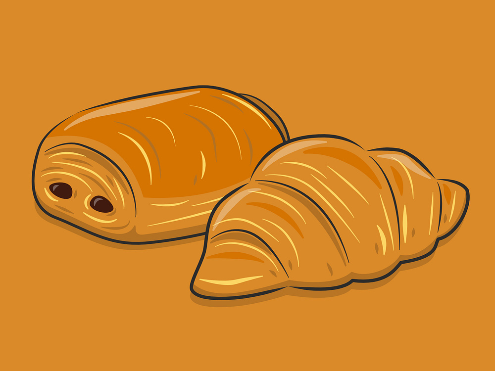 Chocolate Croissant designs, themes, templates and downloadable graphic ...