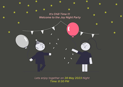 Night Party Template graphic design