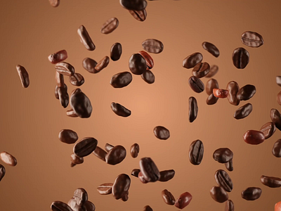Coffee Beans 3d animation animator art artist beans blender coffee design designer photorealistic product visualization