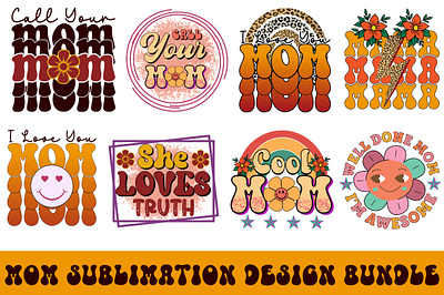 mom sublimation design bundle graphic design