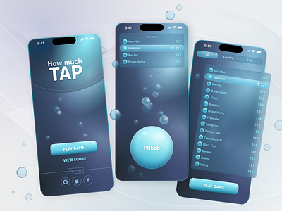 Game App Concept app game graphic design mobile ui