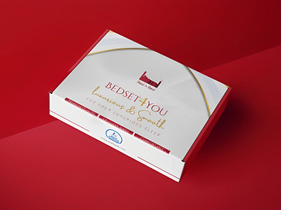 RednBed Bedset | Packaging Design bedsheet box box design box packaging branding design graphic design illustration layout packaging packaging design product vector