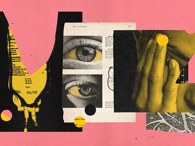 The Rise of Pancreatic Cancer analog cancer collage doctor eye illustration medical