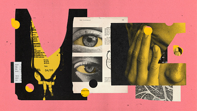 The Rise of Pancreatic Cancer analog cancer collage doctor eye illustration medical