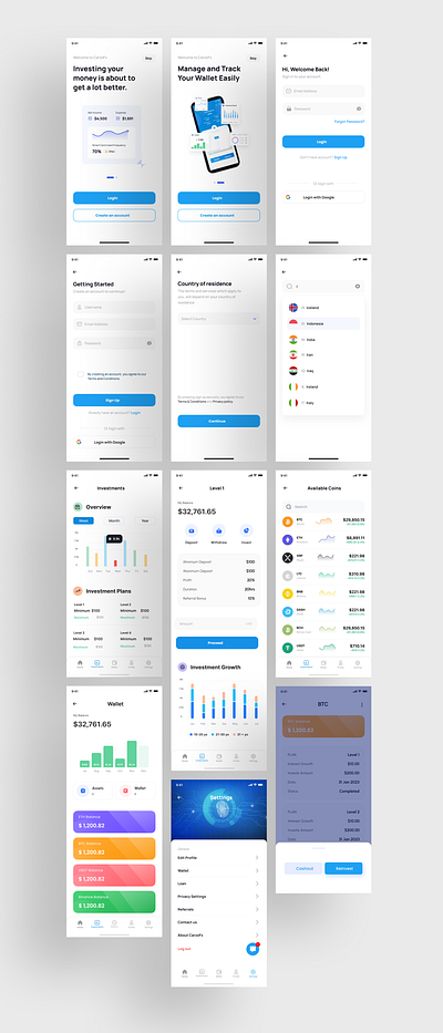 Investment App by Ifeanyi Madu on Dribbble