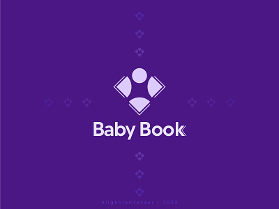 Baby book branding logo logodesign